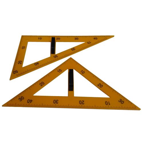 磁性塑膠三角板組(黃色/2件)